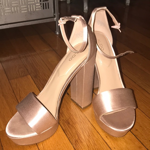 ALDO Satin Chunky Heel - Picture 2 of 5